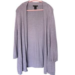Presswick & Moore Woman Duster Cardigan Size 3X Lavender Purple Easter Knit